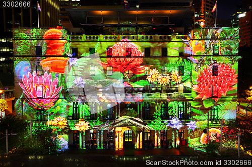 Image of Customs House during Vivid Sydney event
