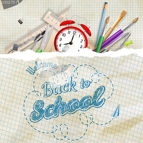 Image of Welcome back to school. EPS 10