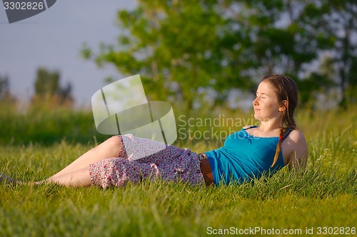 Image of Relaxing on the meadow