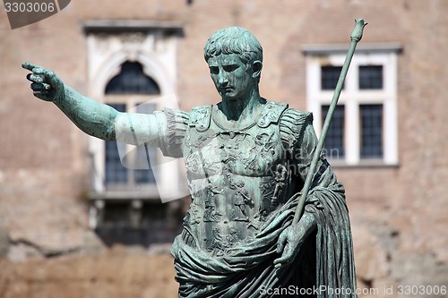 Image of Statue CAESAR Augustus PATRIAE PATER, Rome, Italy