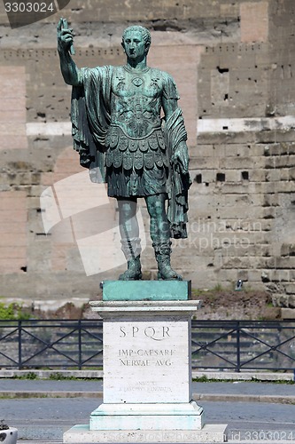 Image of Statue CAESARI NERVAE Augustus, Rome, Italy