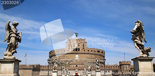 Image of Castel Sant\' Angelo in Rome, Italy 