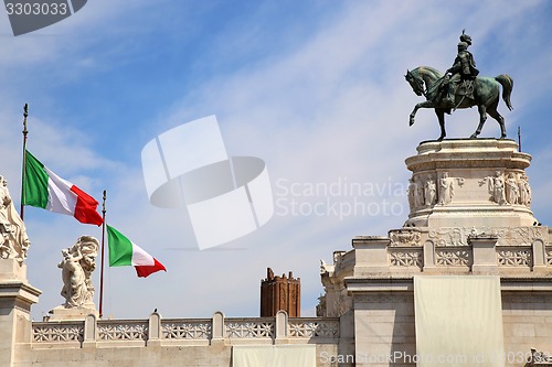 Image of Vittorio Emanuele in Rome, Italy