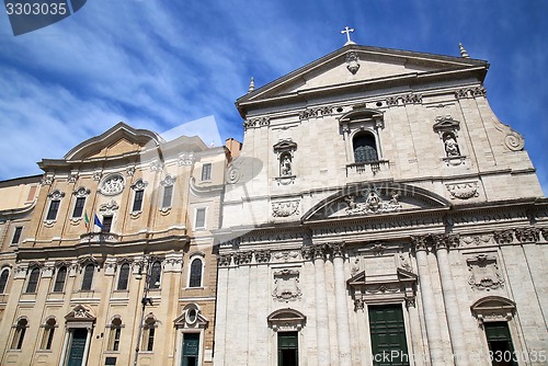 Image of Santa Maria in Vallicella and Building Oratorians in Rome, Italy