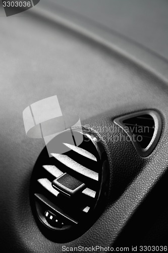 Image of Details of air conditioning in modern car