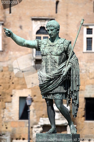 Image of Statue CAESAR Augustus PATRIAE PATER, Rome, Italy