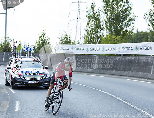 Image of The Cyclist Peter Stetina - Tour de France 2014