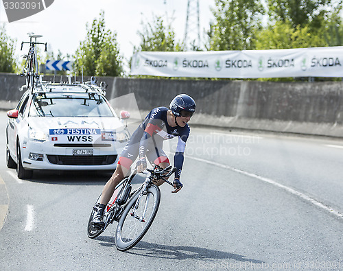 Image of The Cyclist Marcel Wyss - Tour de France 2014
