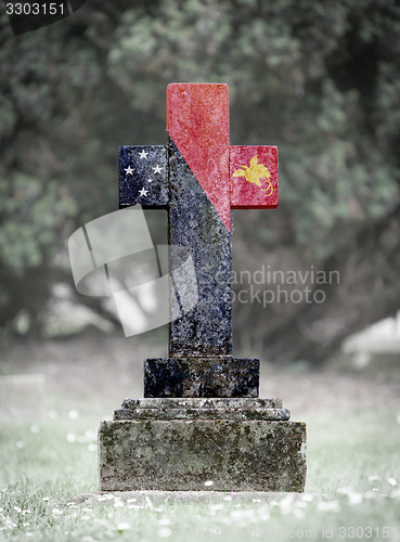 Image of Gravestone in the cemetery - Papua New Guinea