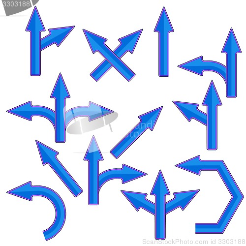 Image of Blue Arrows