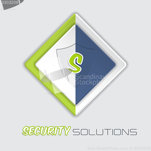 Image of Security solutions advertising background