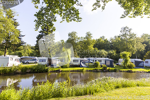 Image of Lake and Caravans