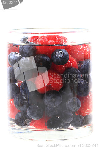 Image of blueberries ad raspberries