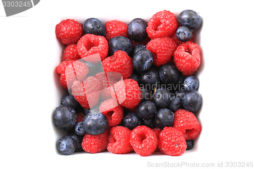 Image of blueberries ad raspberries