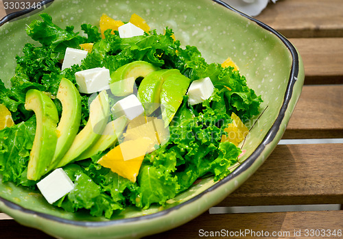 Image of fresh avocado salad 