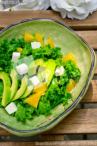 Image of fresh avocado salad 