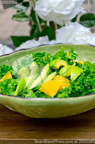 Image of fresh avocado salad 