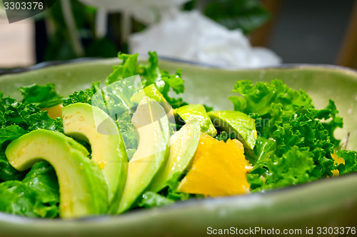 Image of fresh avocado salad 