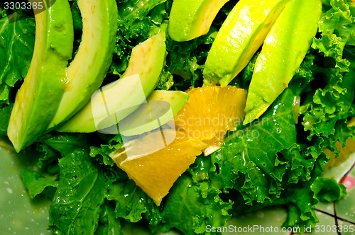 Image of fresh avocado salad 