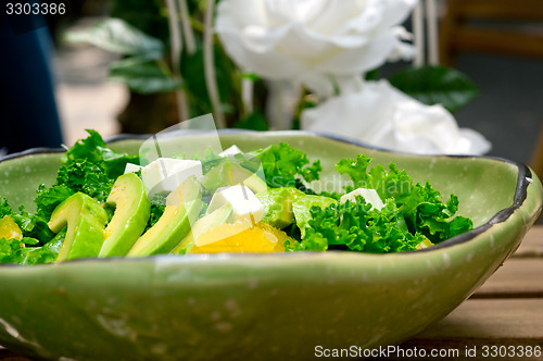 Image of fresh avocado salad 