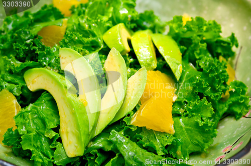 Image of fresh avocado salad 