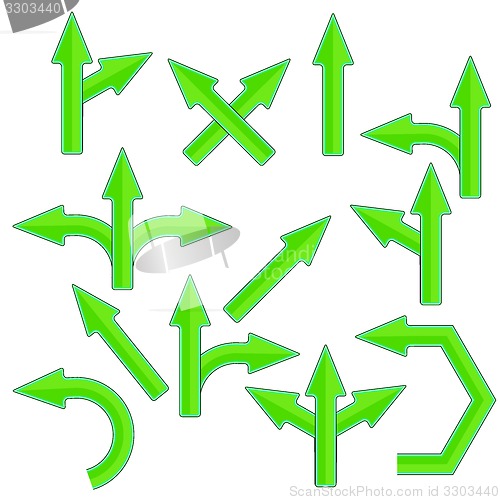 Image of Green Arrows