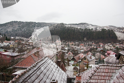 Image of Winter View of a town