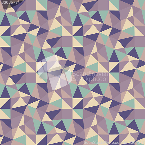 Image of Geometric triangles background. Mosaic. 