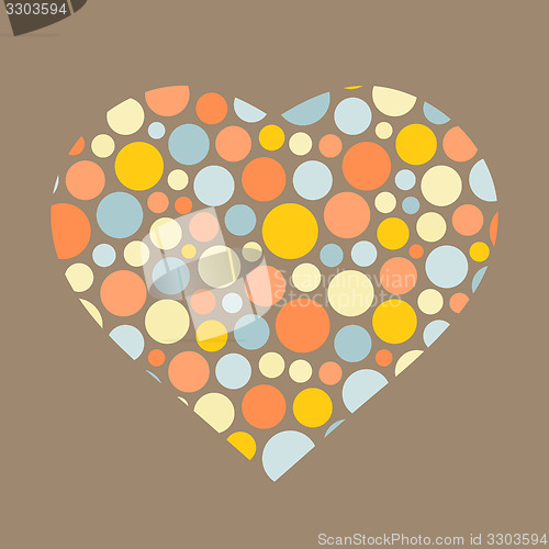Image of Background with heart. Love symbol. 