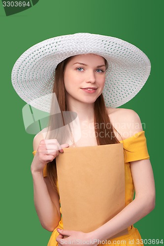 Image of Woman with parcel