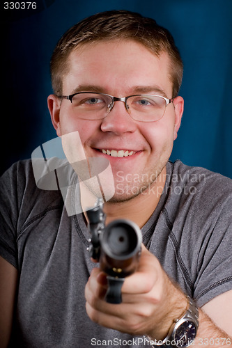 Image of The man with pistol