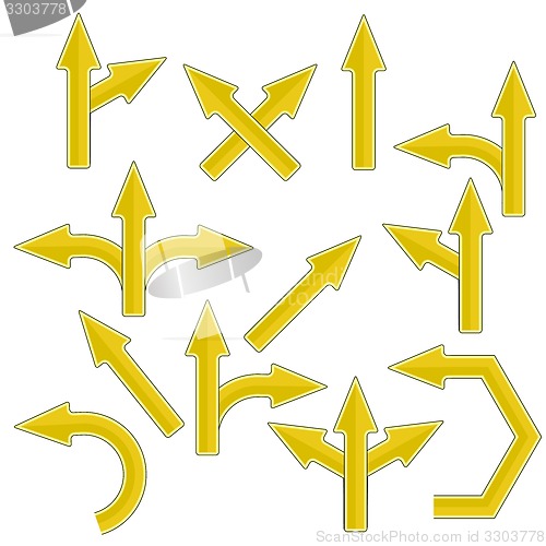 Image of Yellow Arrows