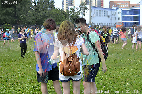 Image of "Care" for a festival of paints in Tyumen, Russia. 20.06.2015.