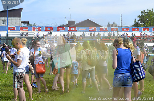 Image of "Care" for a festival of paints in Tyumen, Russia. 20.06.2015.