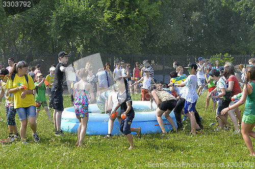 Image of "Care" for a festival of paints in Tyumen, Russia. 20.06.2015