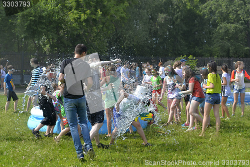 Image of "Care" for a festival of paints in Tyumen, Russia. 20.06.2015