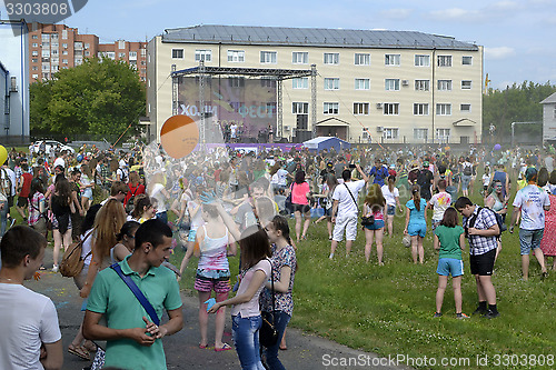 Image of "Care" for a festival of paints in Tyumen, Russia. 20.06.2015.