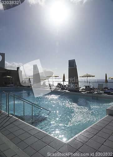 Image of rooftop swimming pool view over Atlantic Ocean