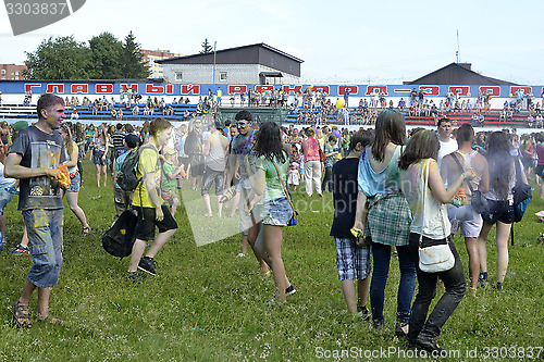 Image of "Care" for a festival of paints in Tyumen, Russia. 20.06.2015.