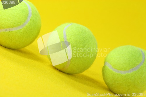 Image of tennis balls closeup