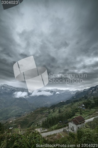 Image of Rice field terraces. Sapa Vietnam