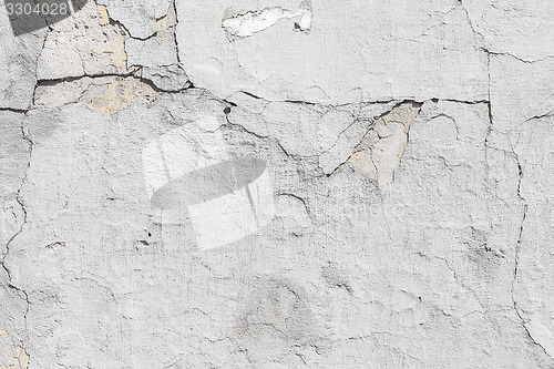 Image of Grungy white concrete wall background