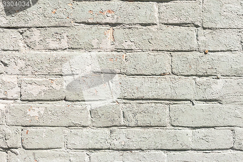 Image of White Brick Wall. Grungy white concrete wall