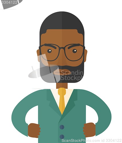 Image of Angry black man