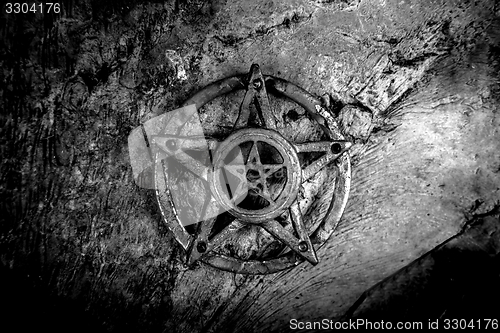 Image of Pentagram closeup photo