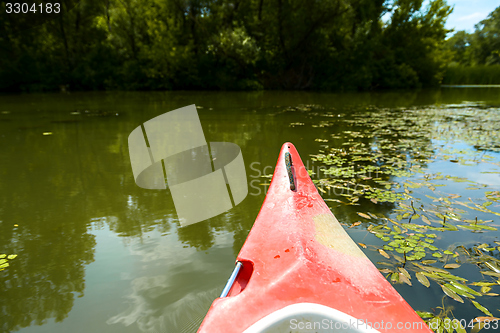 Image of Canoe on a Lake