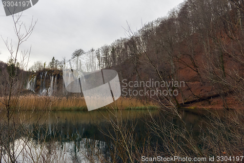 Image of Waterfall with large rocks