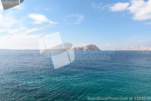 Image of Scenic view of a small island