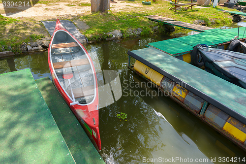 Image of Canoe on a Lake