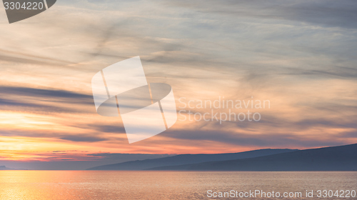 Image of Scenic view of a small island